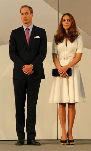 Prince William and Duchess Kate at Rolls Royce facility, Singapore